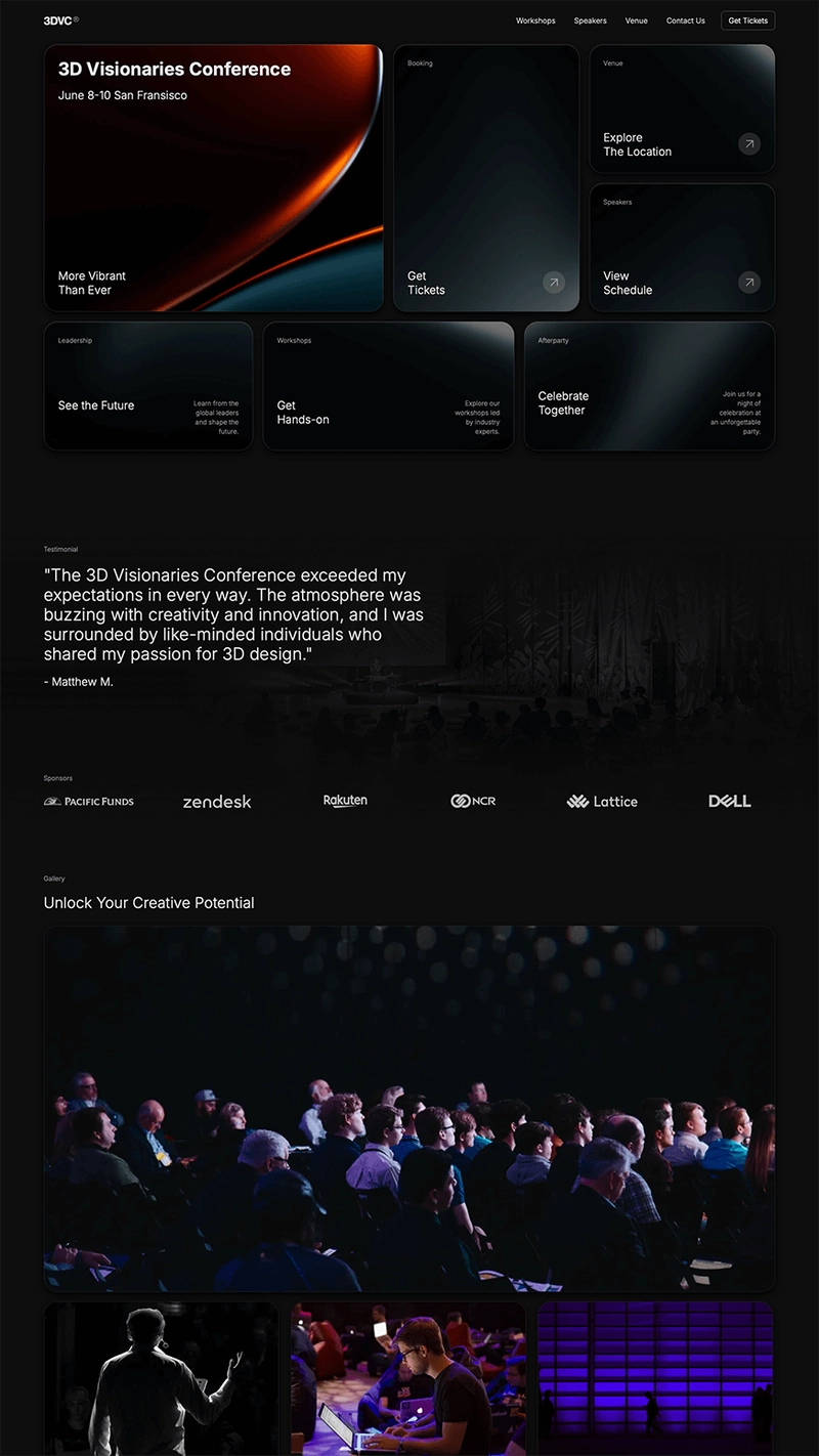 Conference Landing Page