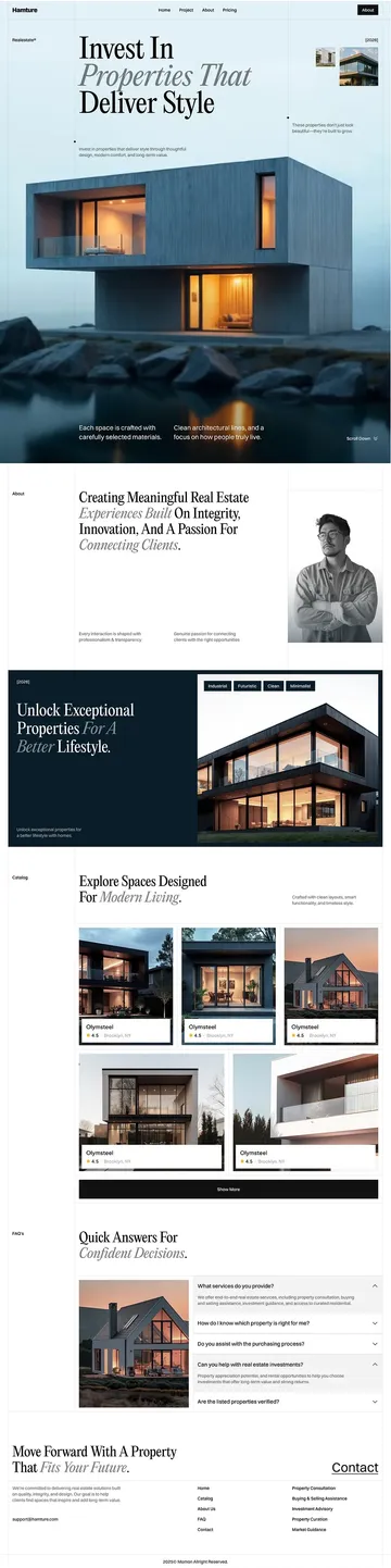 Hamture luxury real estate platform